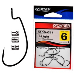 5109BL-06 J-Light Worm Hook - фото