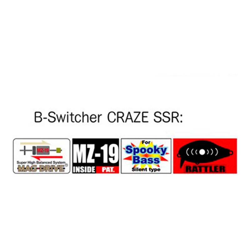 Воблер Zip Baits B-Switcher SSR - 522R Craze Rattler