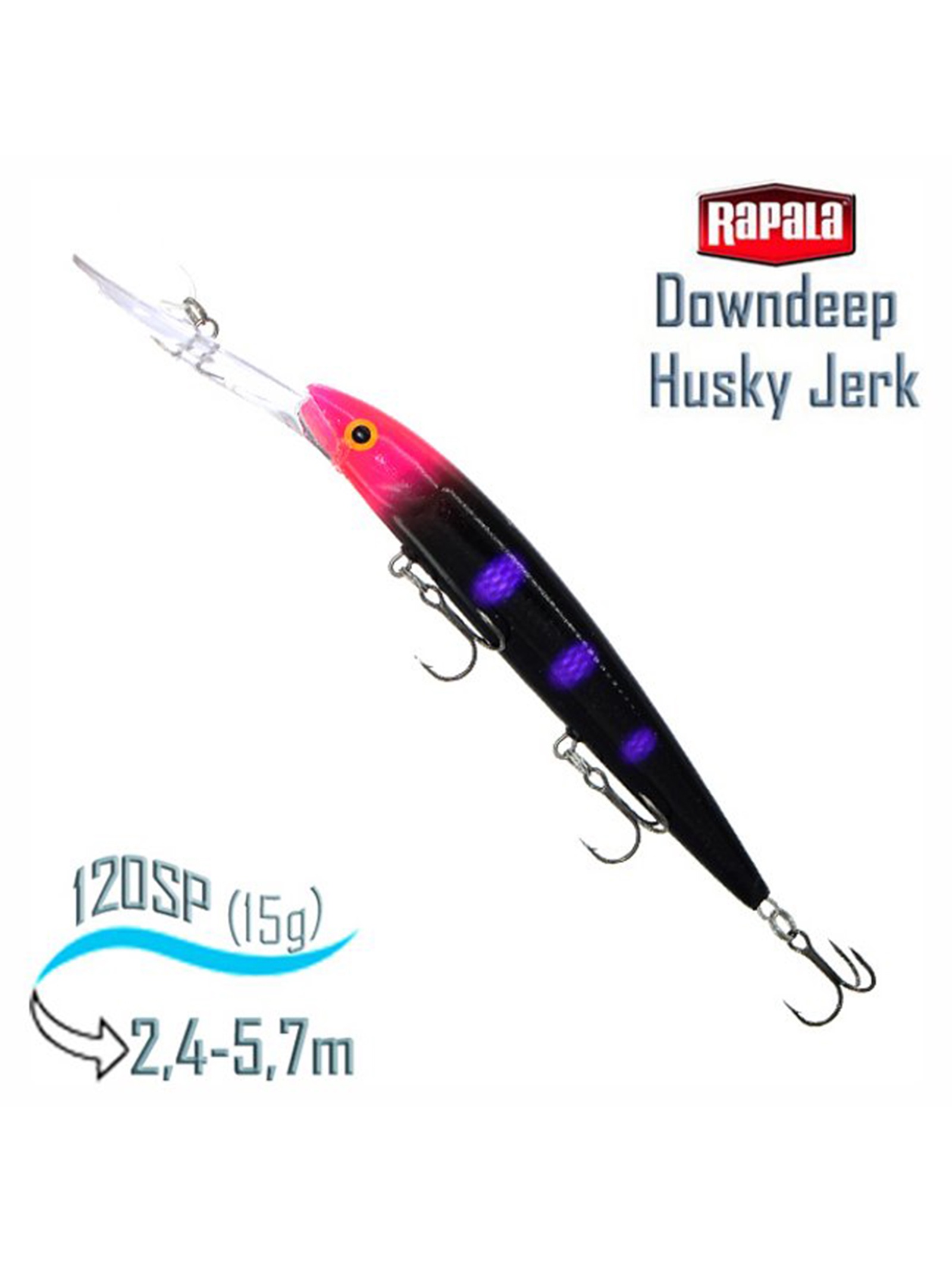 DHJ12 BLKL Downdeep Husky Jerk - фото