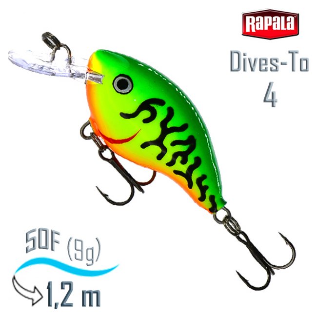 Воблер Rapala DT04 FT Dives-To
