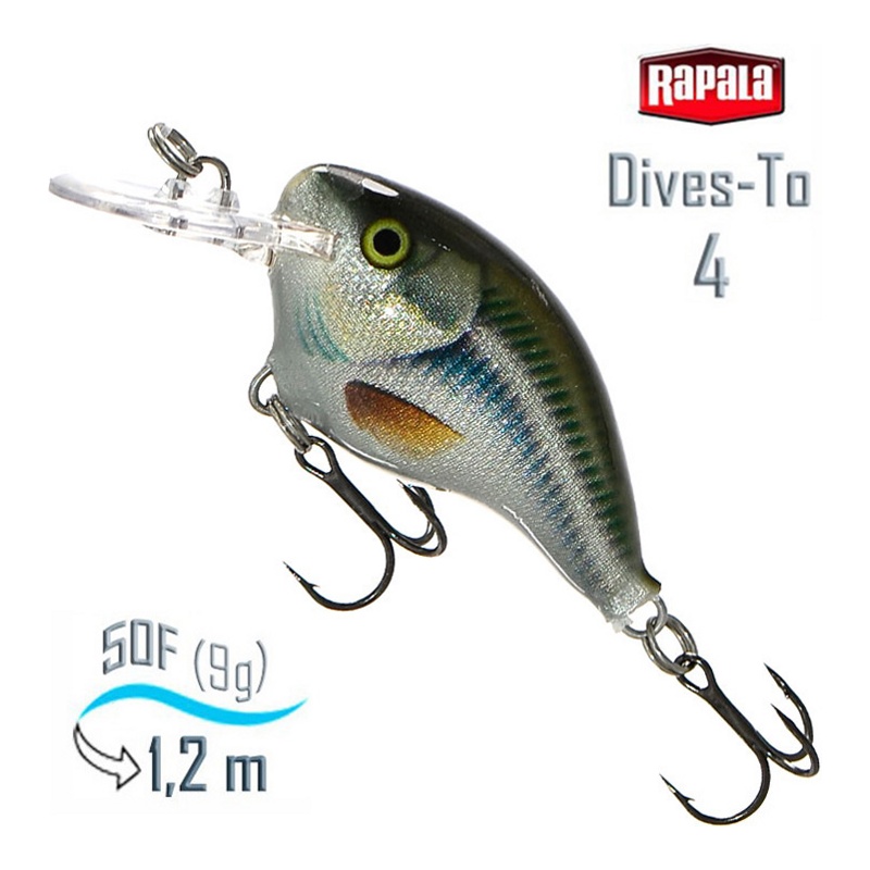 Воблер Rapala DT04 GHSH Dives-To .