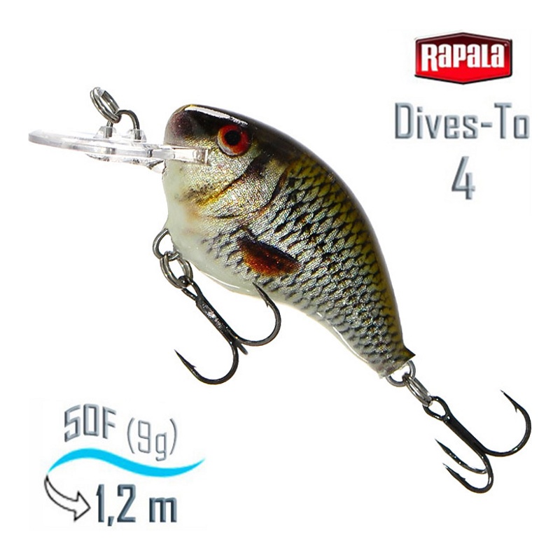 Воблер Rapala DT04 ROL Dives-To .