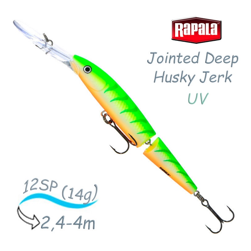 Воблер Rapala JDHJ12 GTU Jointed Deep Husky Jerk
