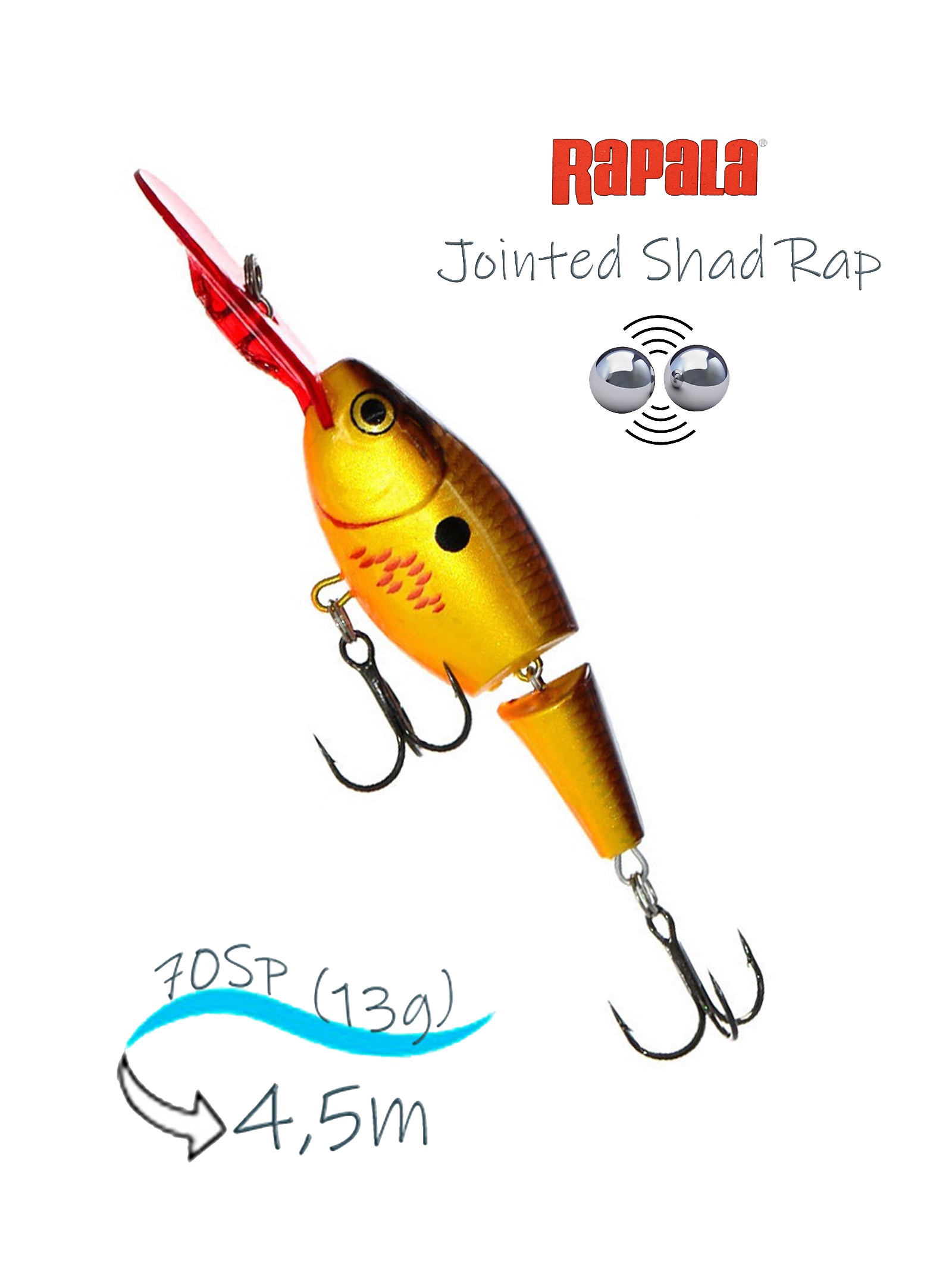 JSR07 BCF Jointed Shad Rap - фото