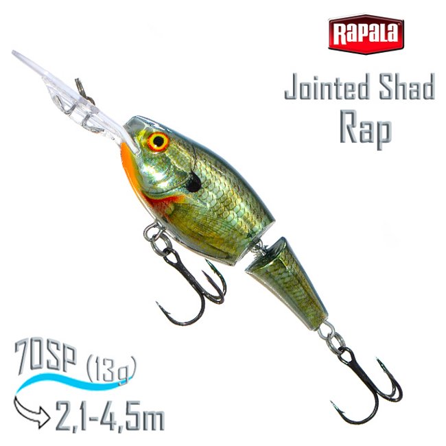 JSR07 CBG Jointed Shad Rap - фото