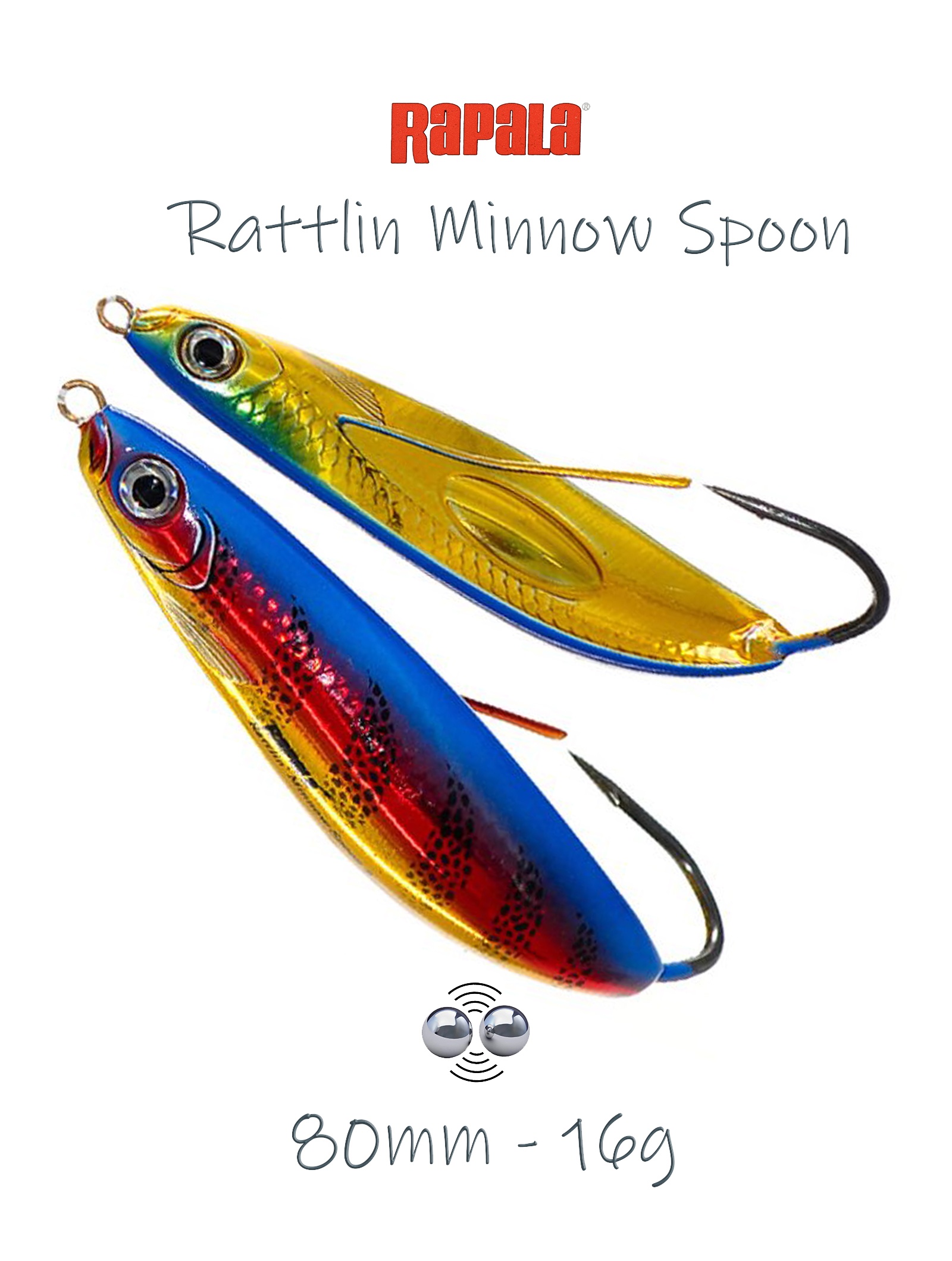 RMSR08 GOL Rattlin Minnow Spoon
