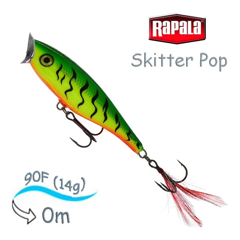 Воблер Rapala SP09 FT Skitter Pop
