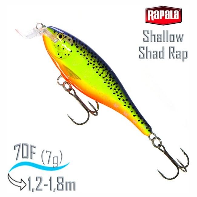 SSR07 HS Shallow Shad Rap . - фото