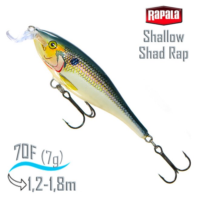 SSR07 SD Shallow Shad Rap - фото