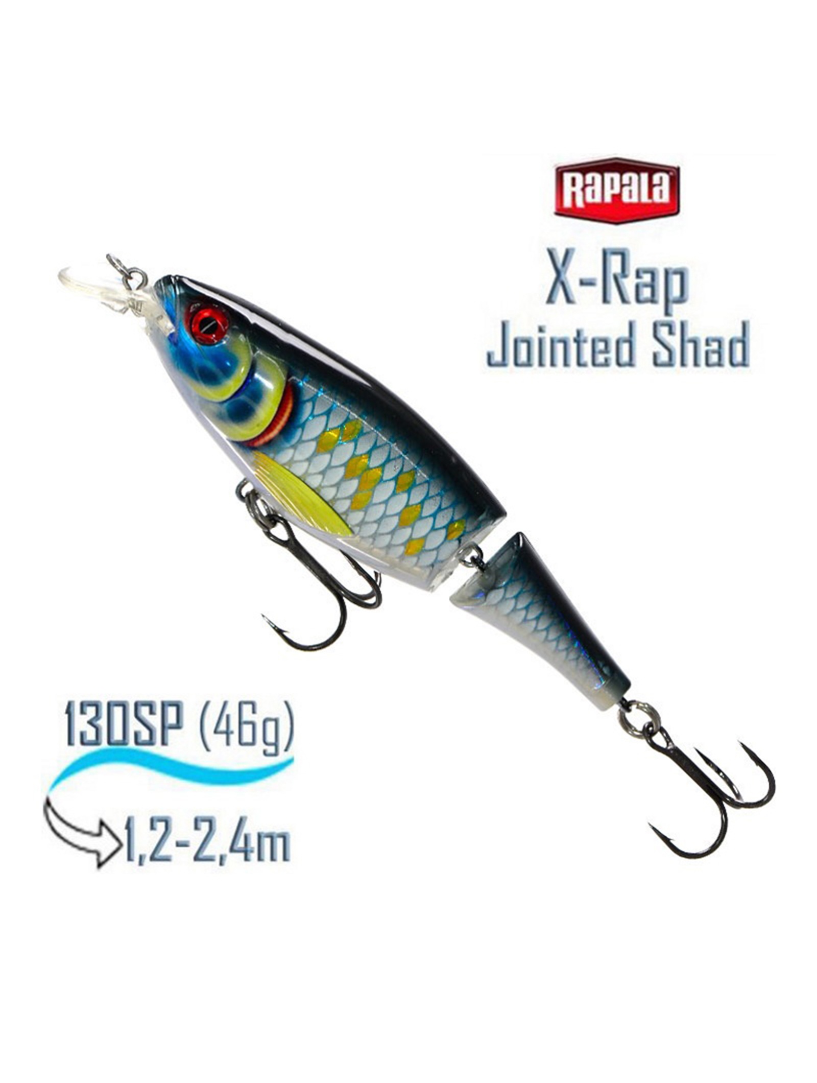 XJS13 SCRB X-Rap Jointed Shad - фото