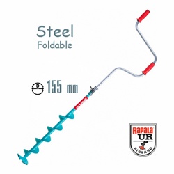 Rapala Ледобур 155 мм Steel Foldable - фото