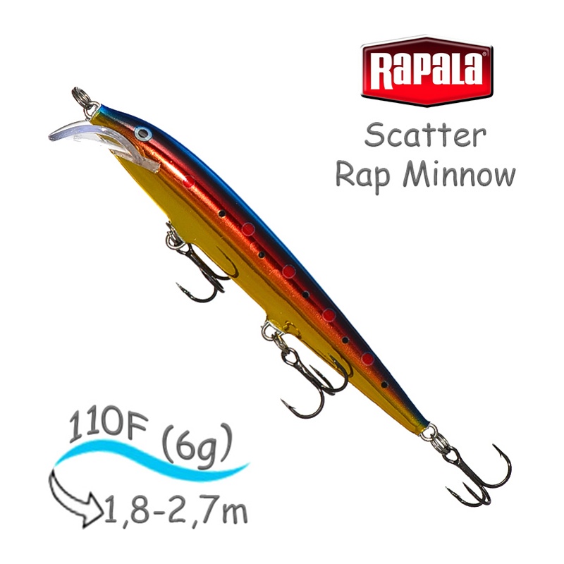 SCRM11 GOL Scatter Rap Minnow - фото
