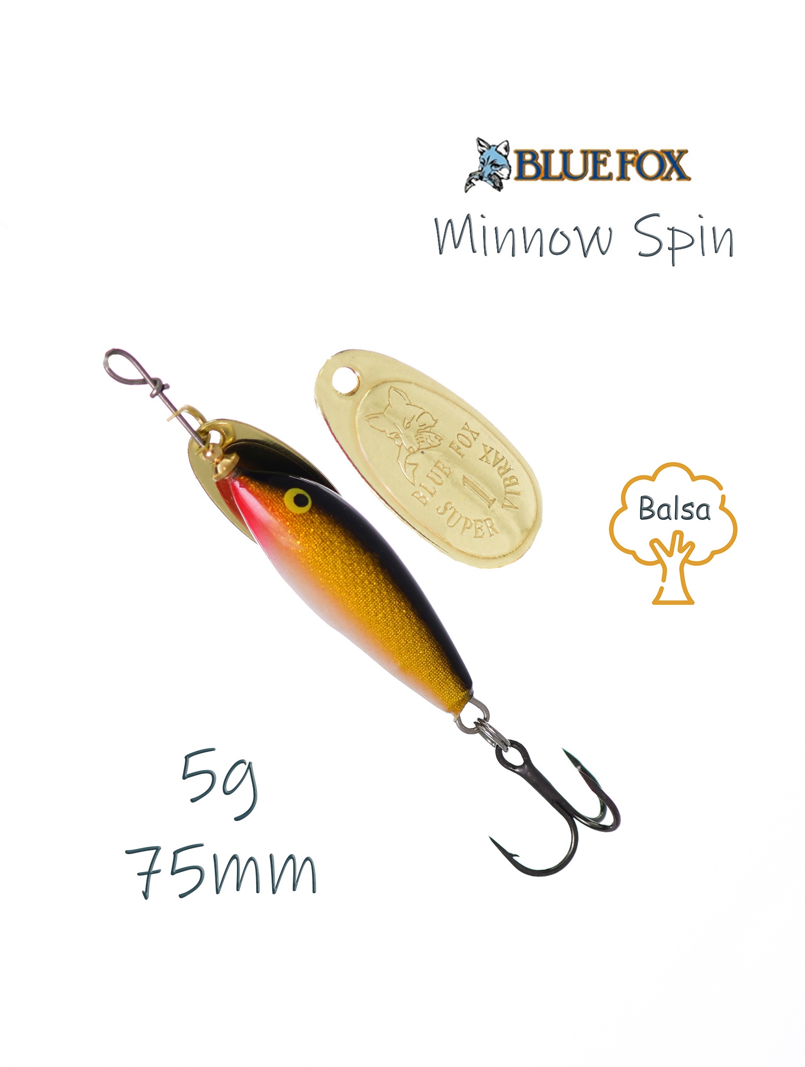 VMS3-G Vibrax Minnow Spin - фото