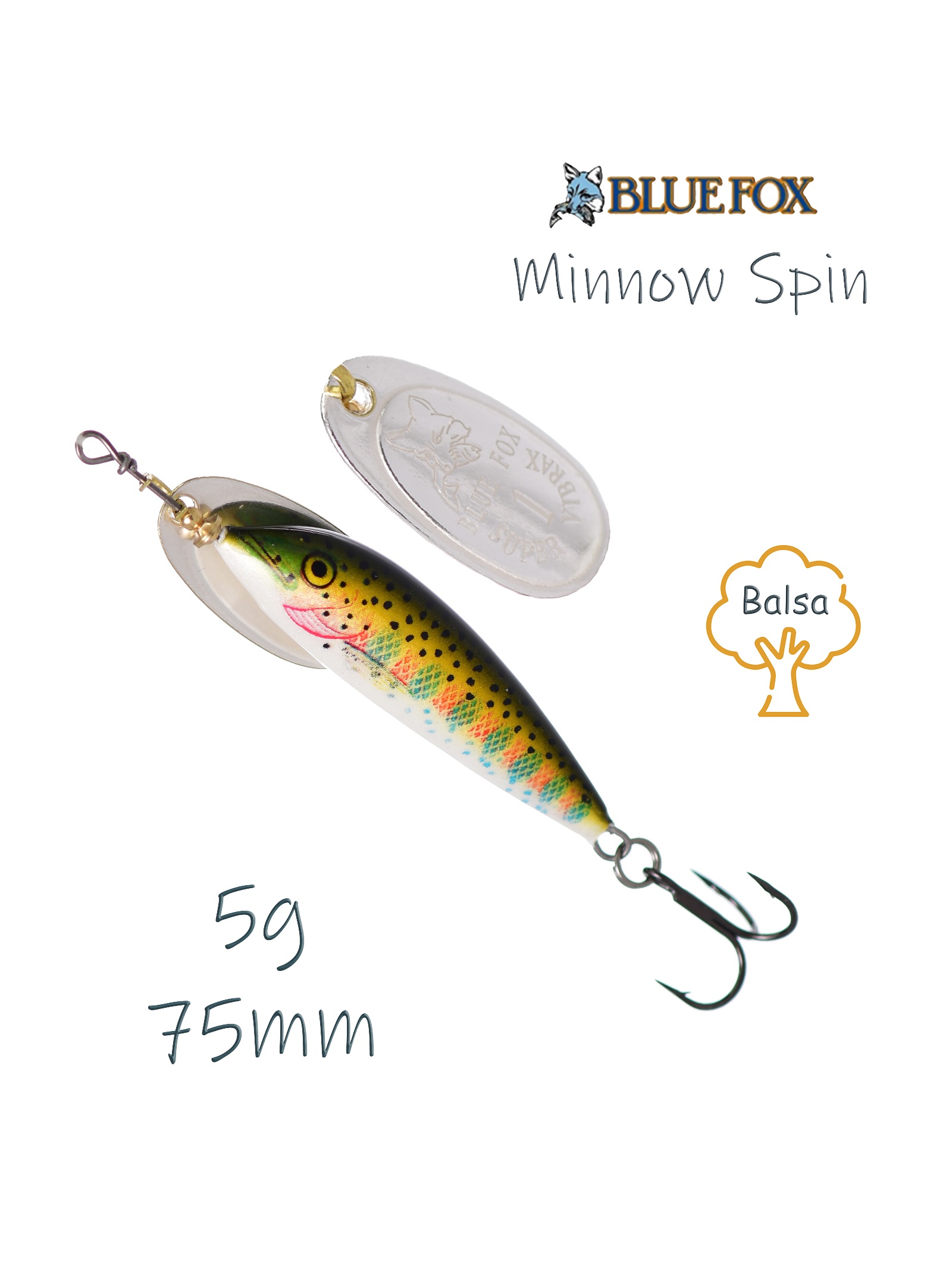 VMS3-RT Vibrax Minnow Spin - фото