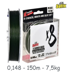 Sufix X8 0,148-150 Green - фото
