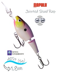 JSR04 PDS Jointed Shad Rap - фото