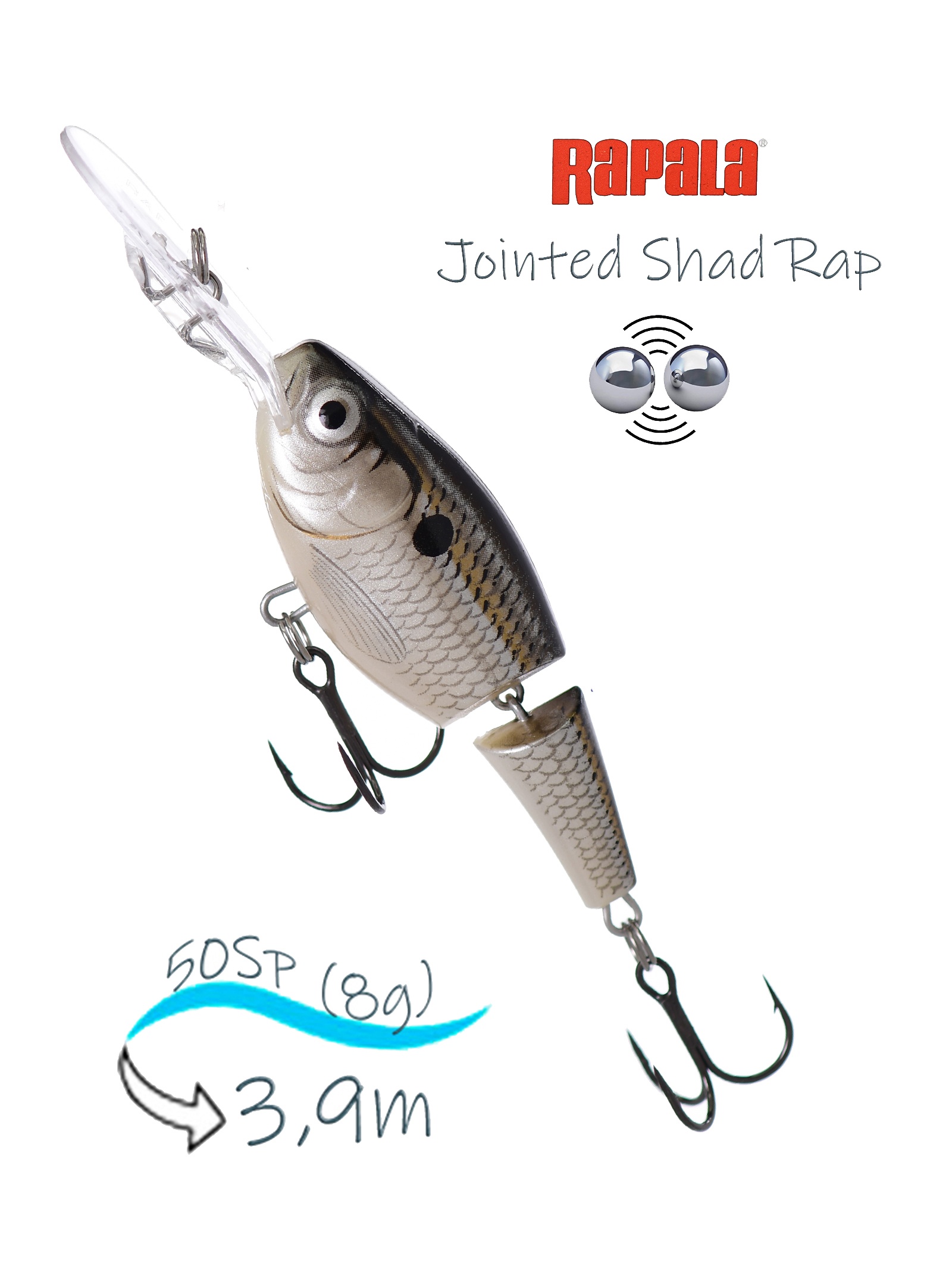 JSR05 SSD Jointed Shad Rap - фото