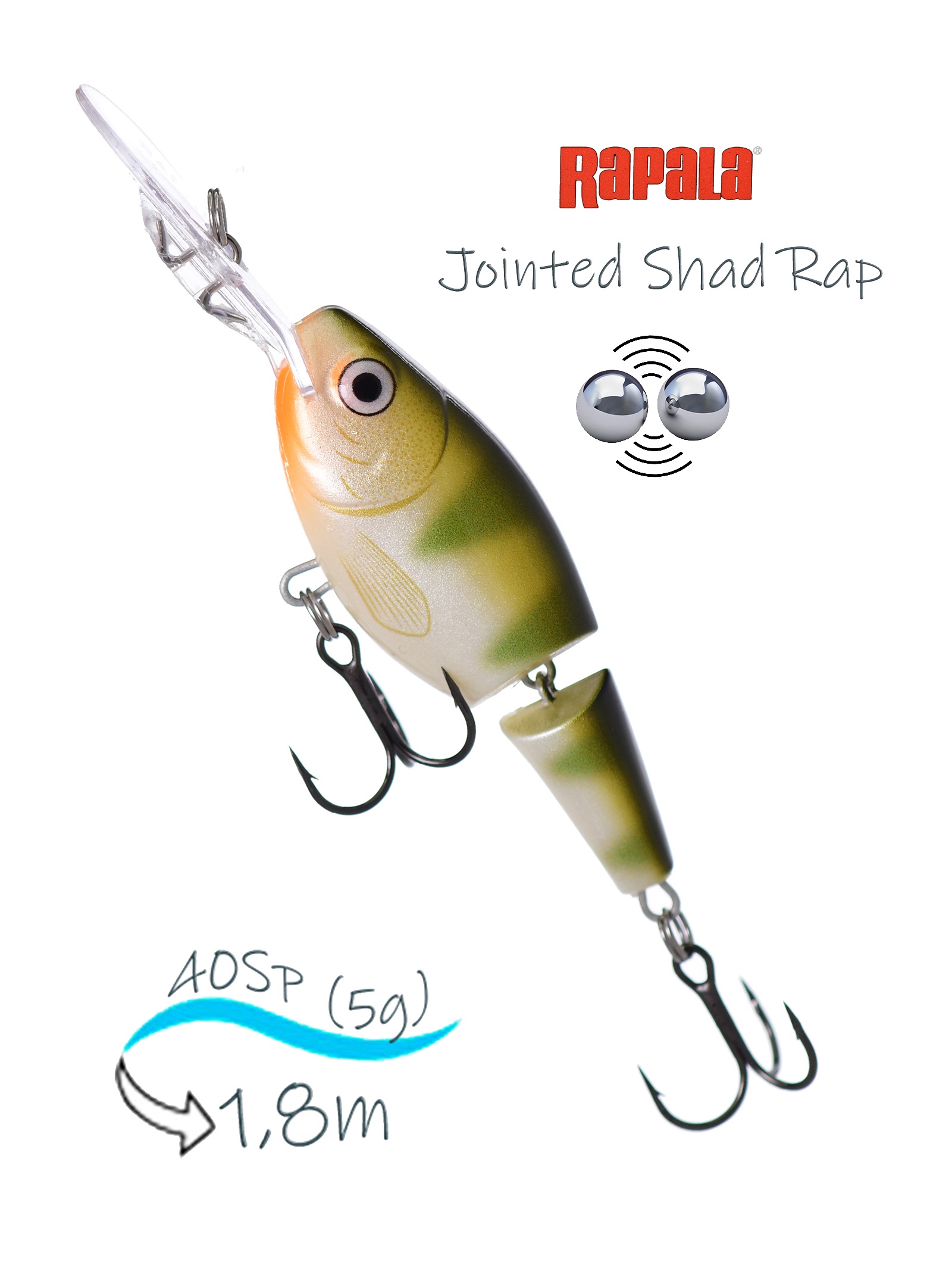 JSR04 YP Jointed Shad Rap - фото