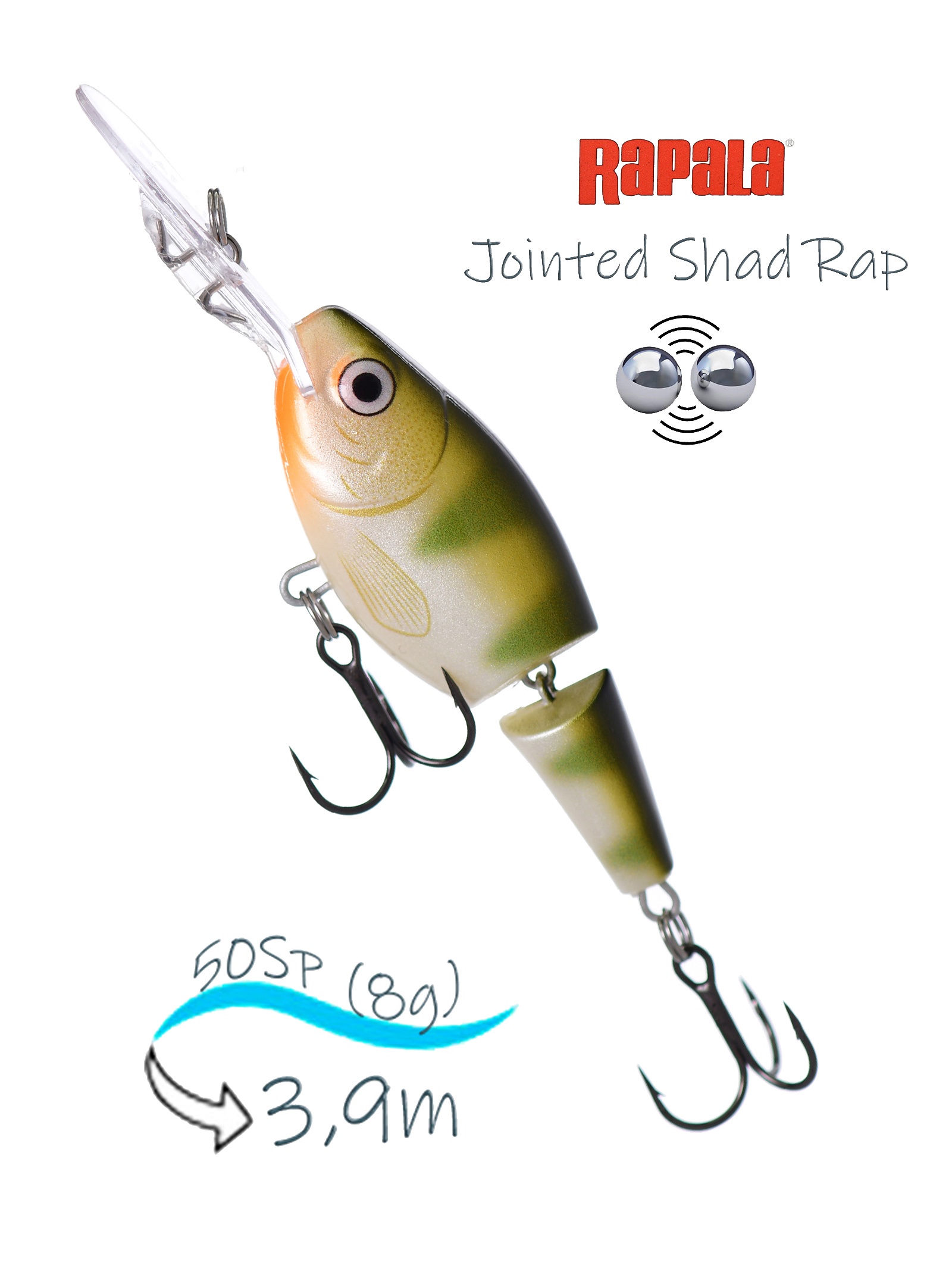 JSR05 YP Jointed Shad Rap - фото