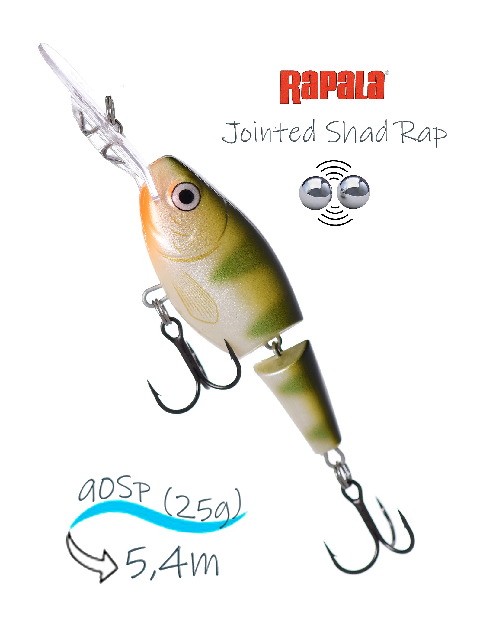JSR09 YP Jointed Shad Rap - фото