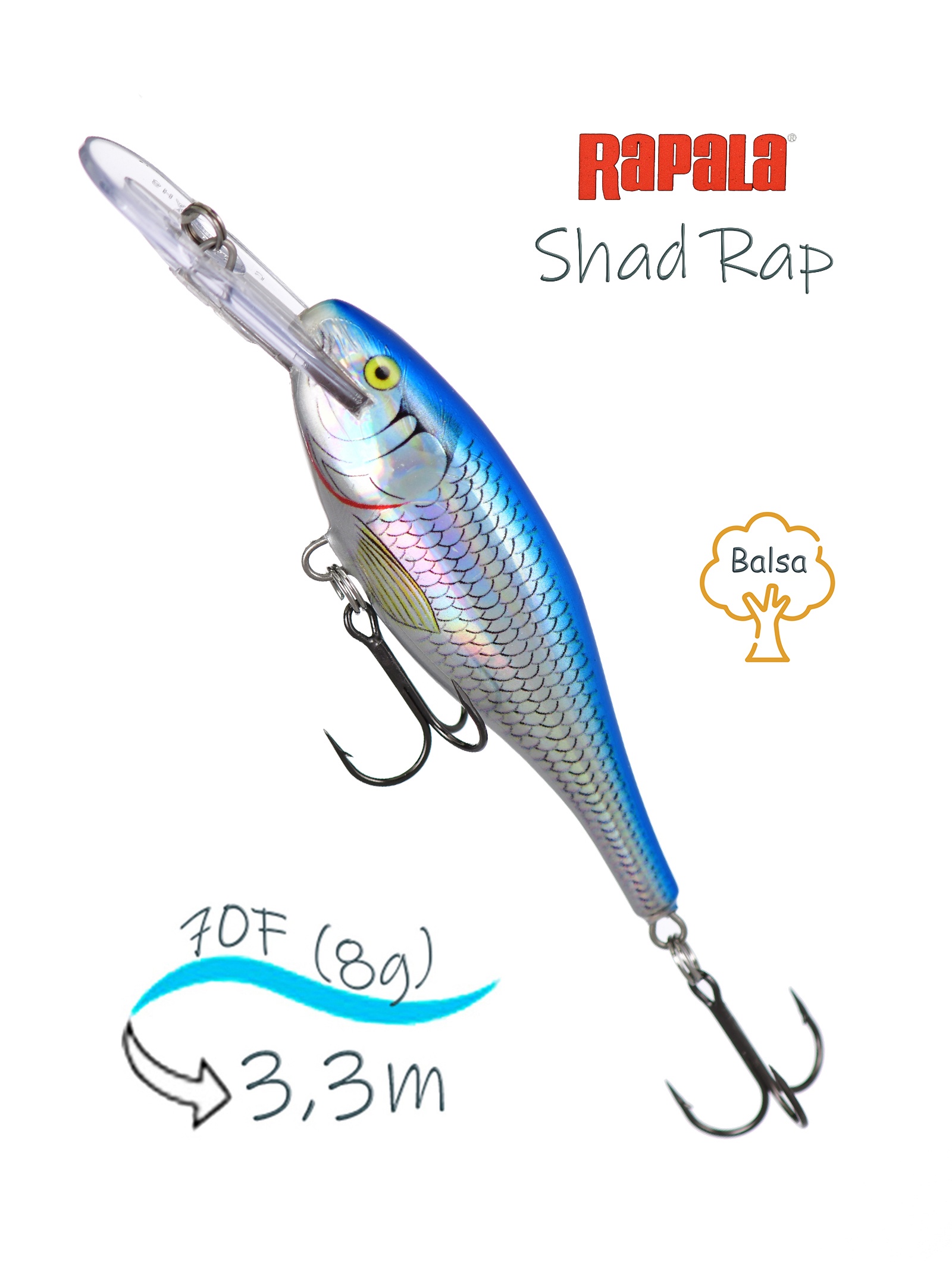 SR07 HBSH Shad Rap - фото