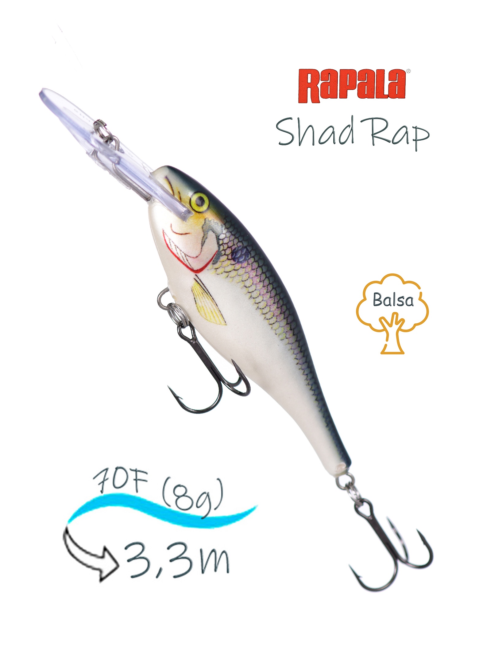 SR07 SD Shad Rap - фото