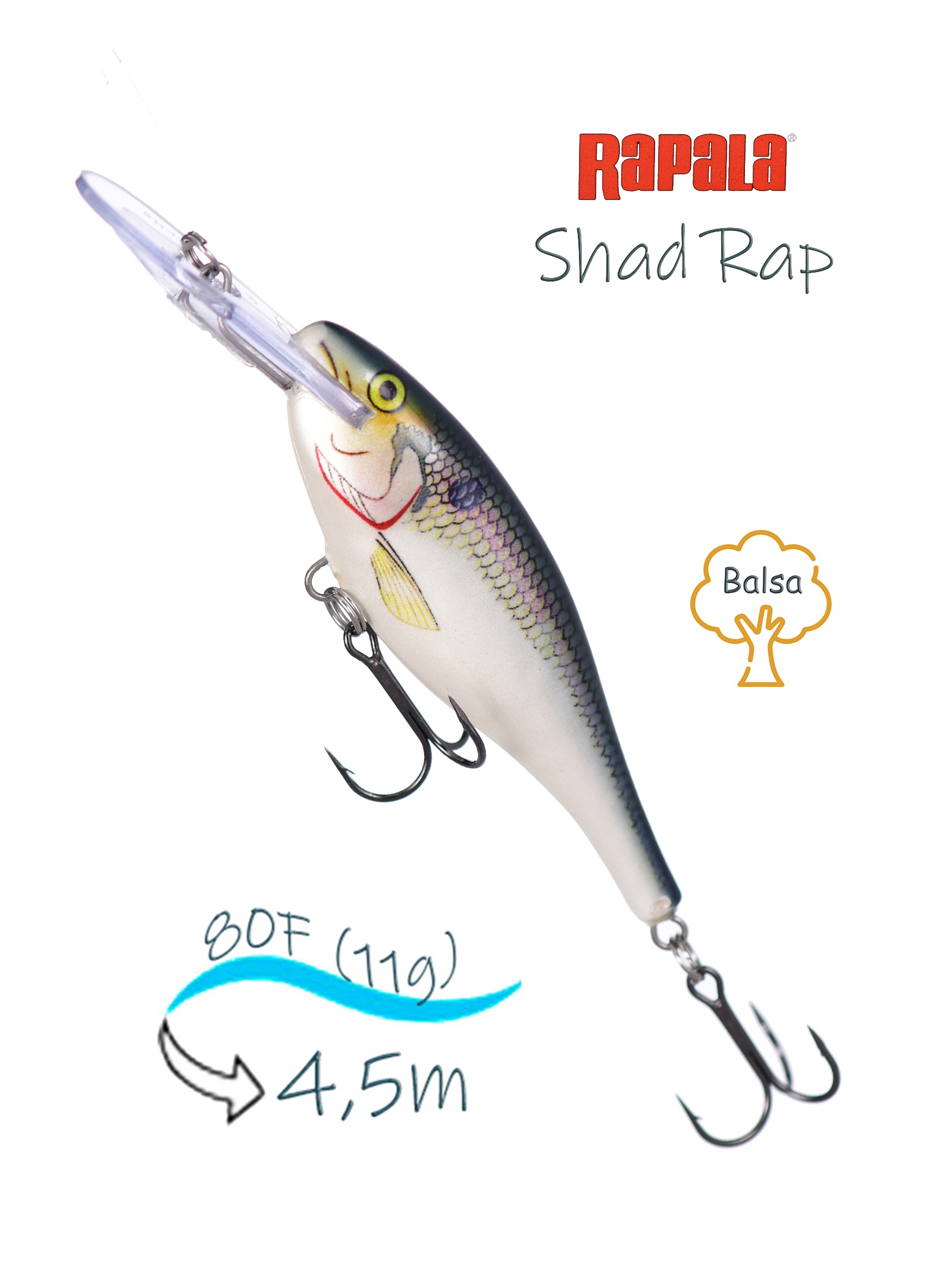 SR08 SD Shad Rap - фото
