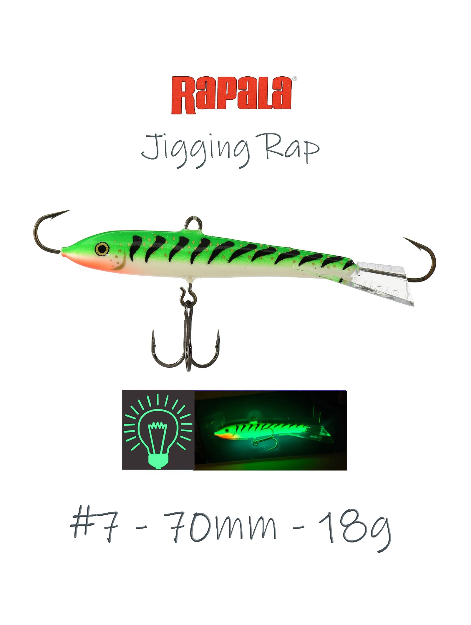 Jigging Rap W07 GGT (Glow) - фото
