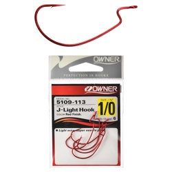 5109R-1/0 J-Light Worm Hook - фото