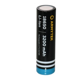 A03201 Аккумулятор Armytek 18650 Li-Lon 3200 mAh - фото