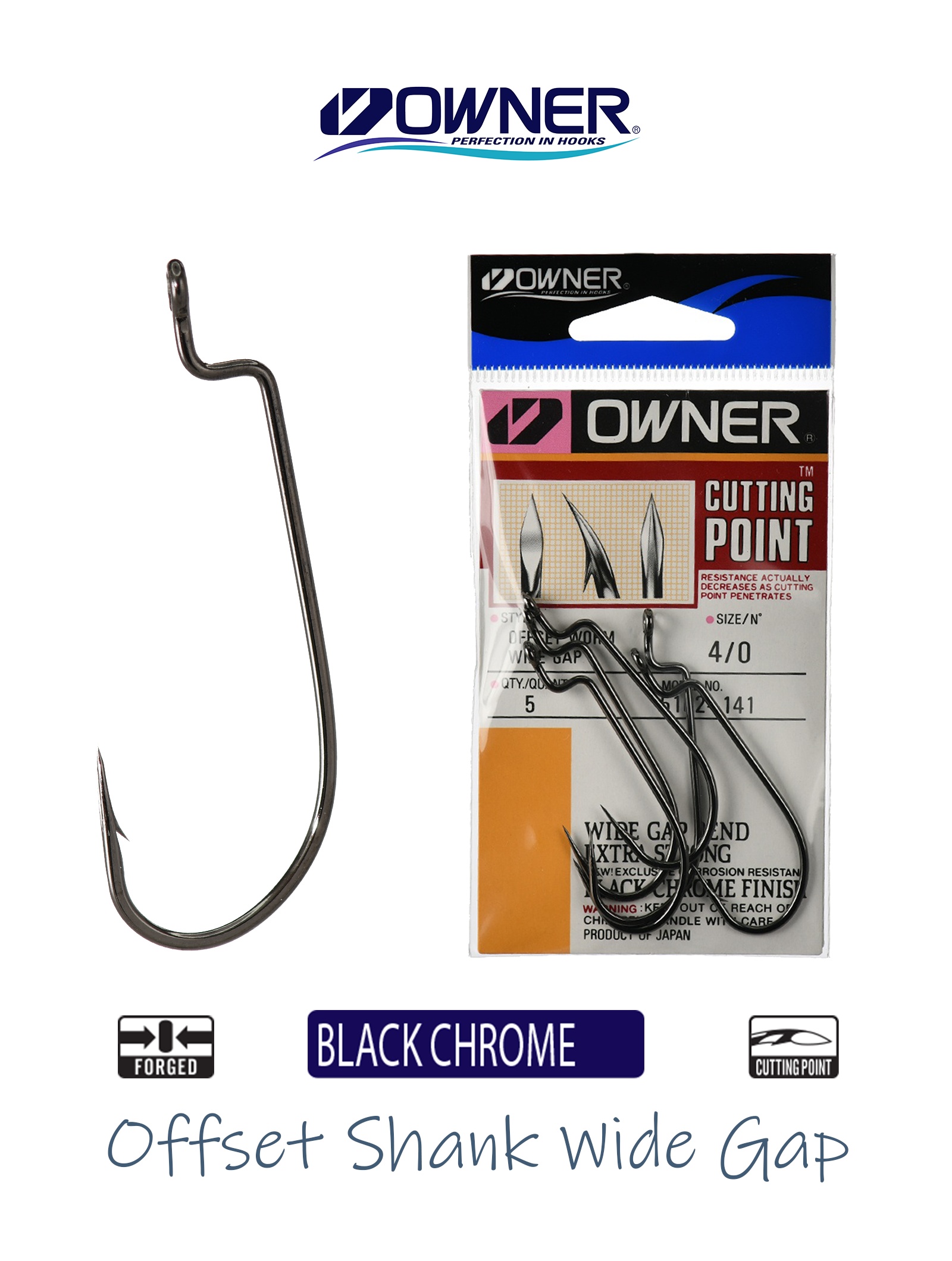 5102-4/0 Offset Shank Wide Gap