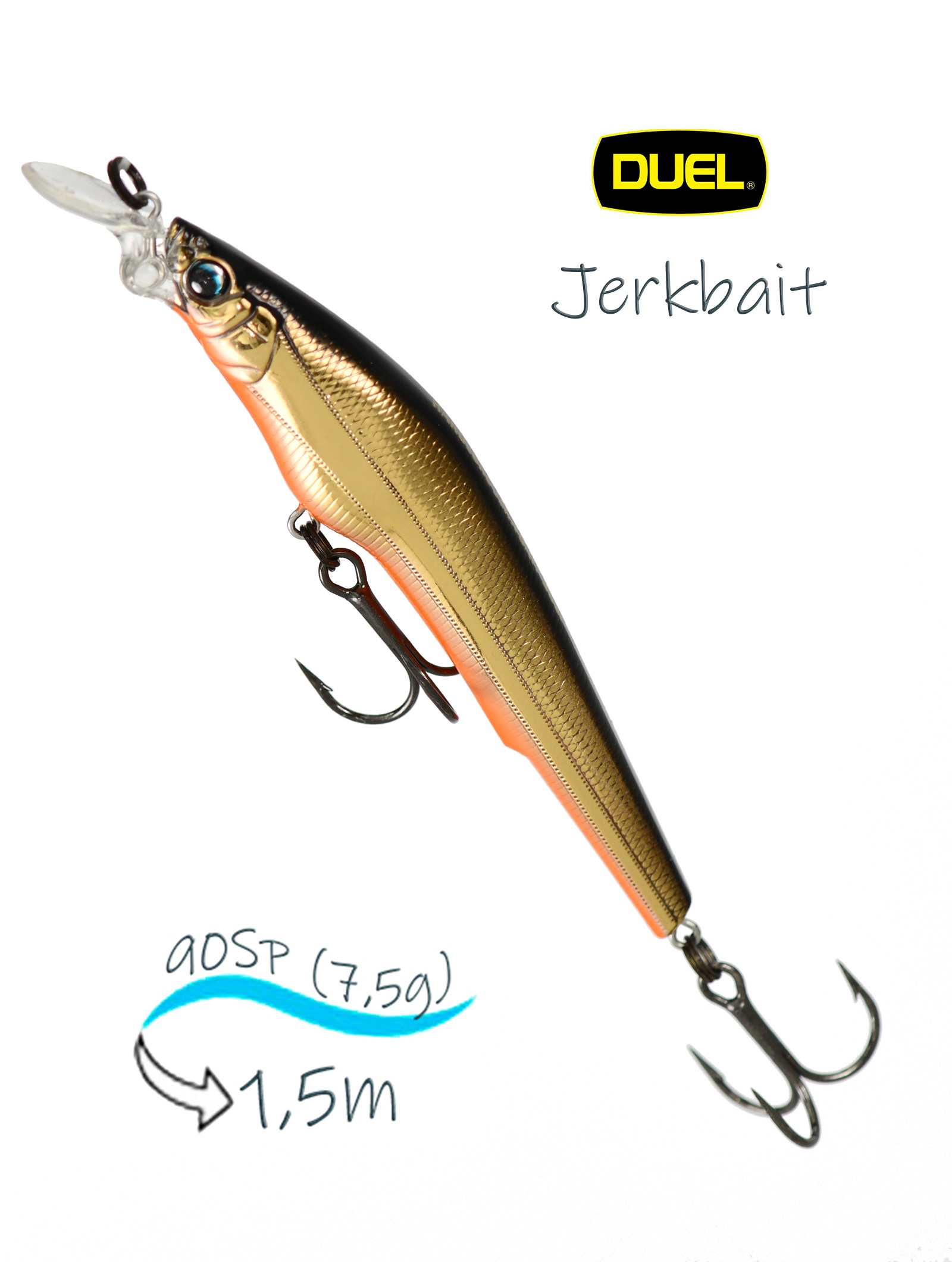 Hardcore F- 967 HGBL Jerkbait 90SP
