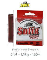 Sufix 0,14*150m Feeder mono Burgundy - фото