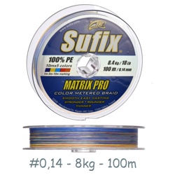 Sufix Matrix Pro Multi Color 0,14*100 - фото