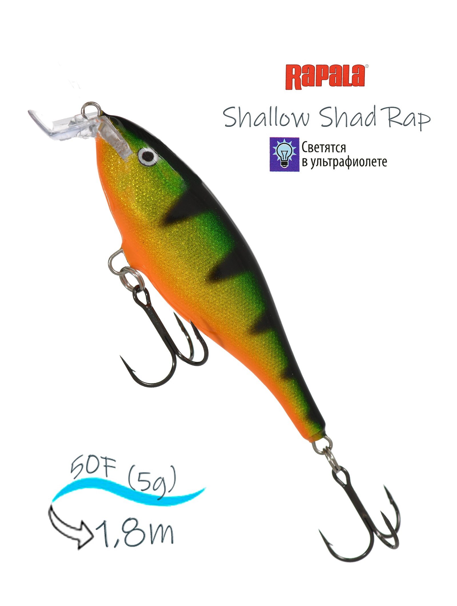 SSR05 P Shallow Shad Rap .