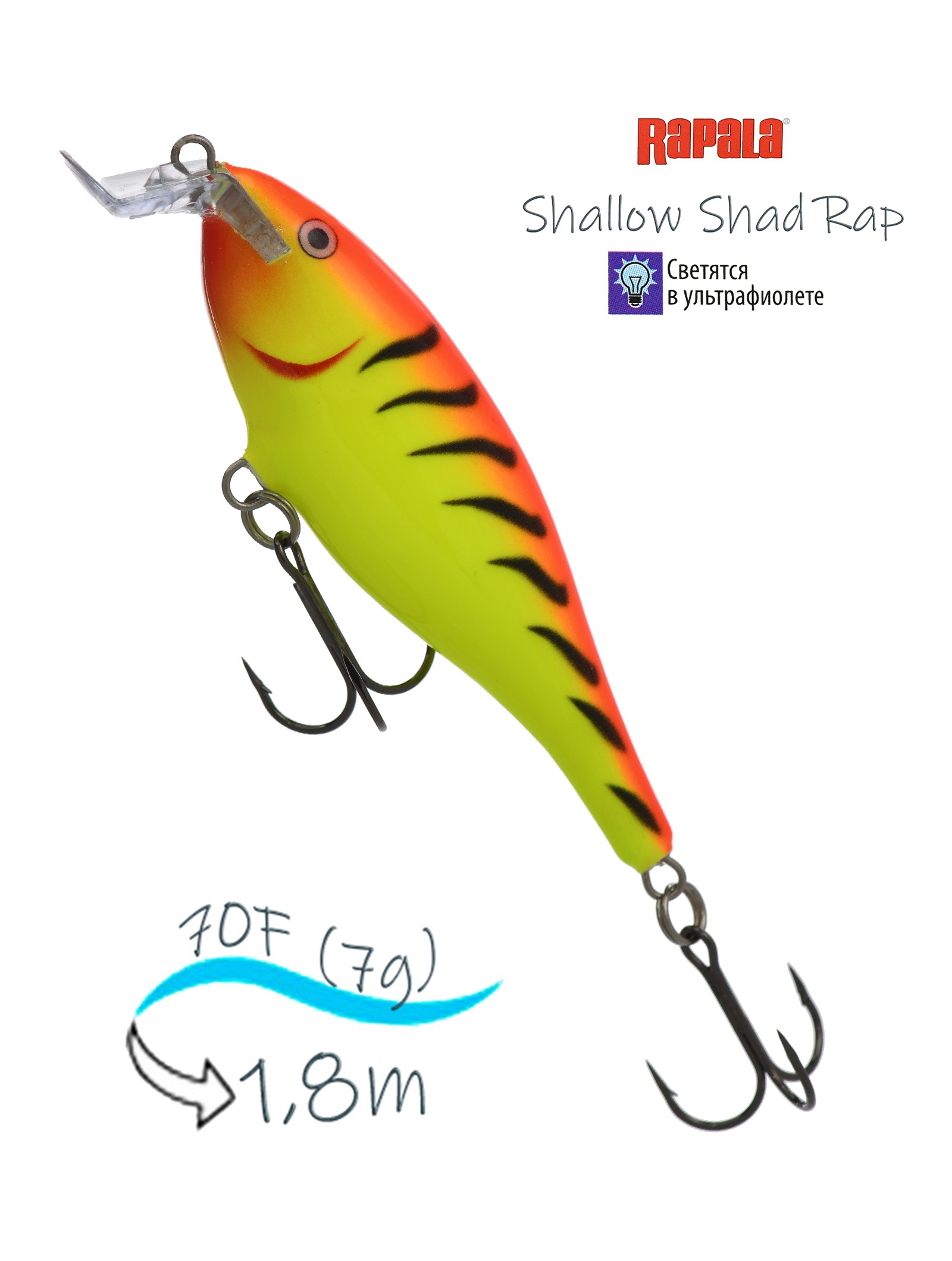 SSR07 HT Shallow Shad Rap