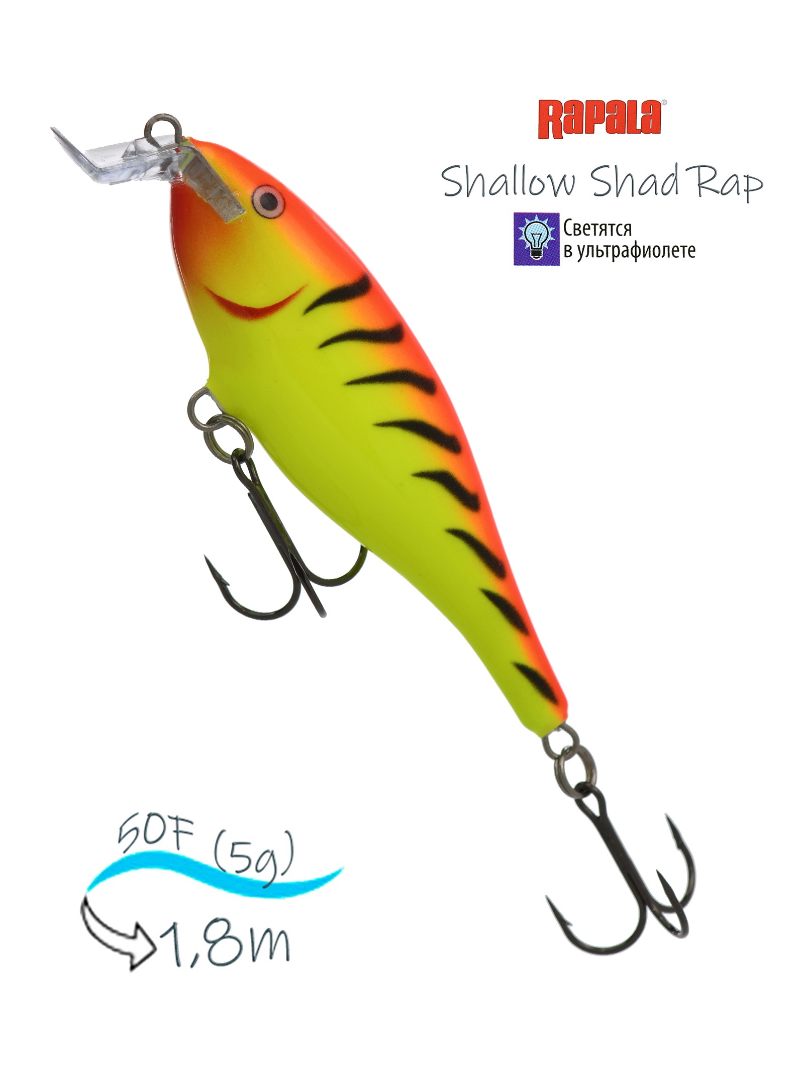 SSR05 HT Shallow Shad Rap