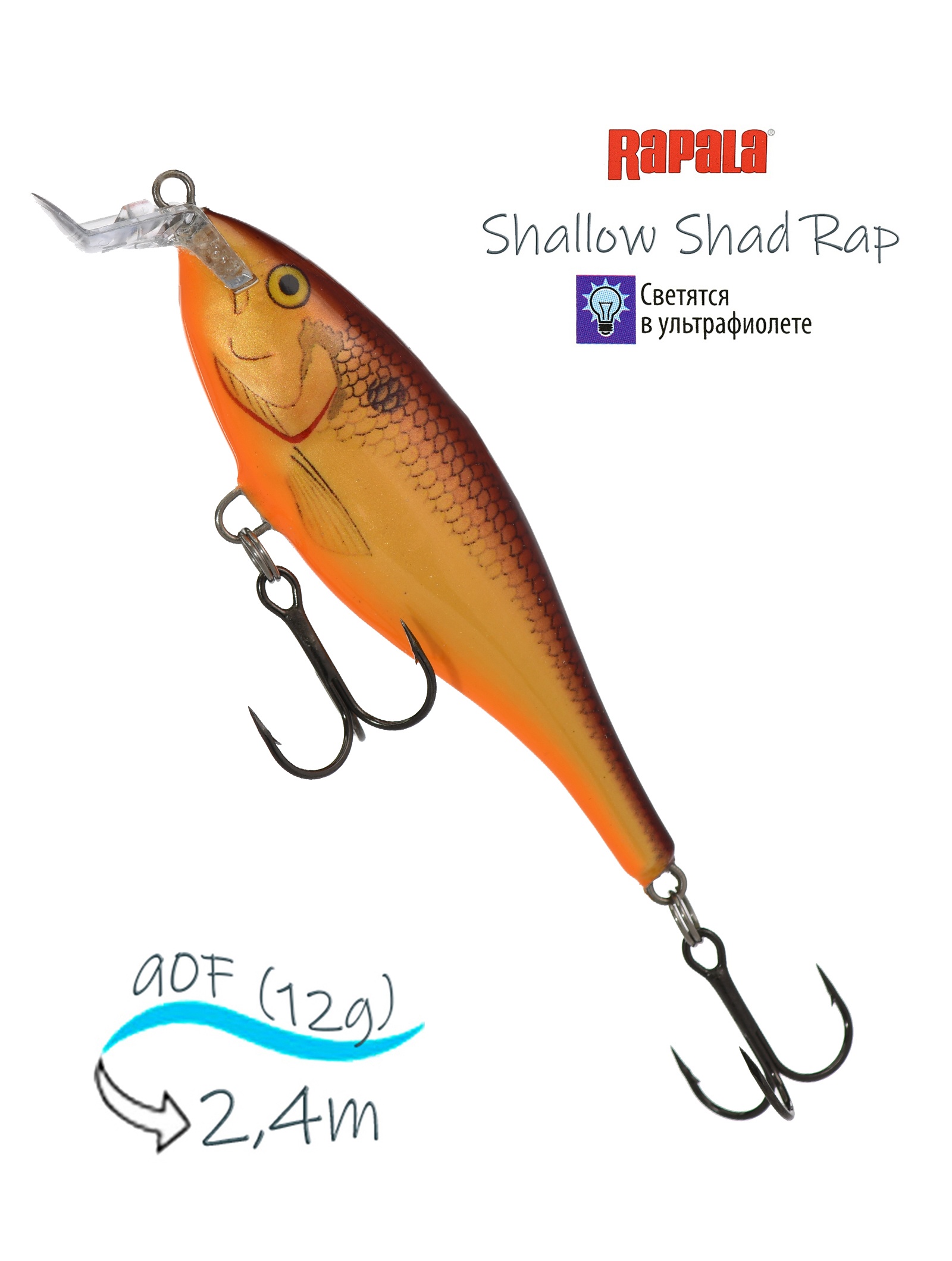 SSR09 CW Shallow Shad Rap - фото