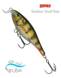 SSR05 PEHL Shallow Shad Rap - фото