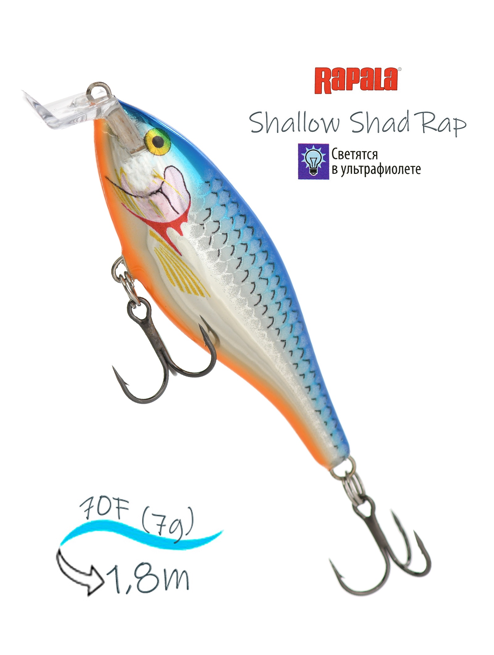 SSR07 SB Shallow Shad Rap