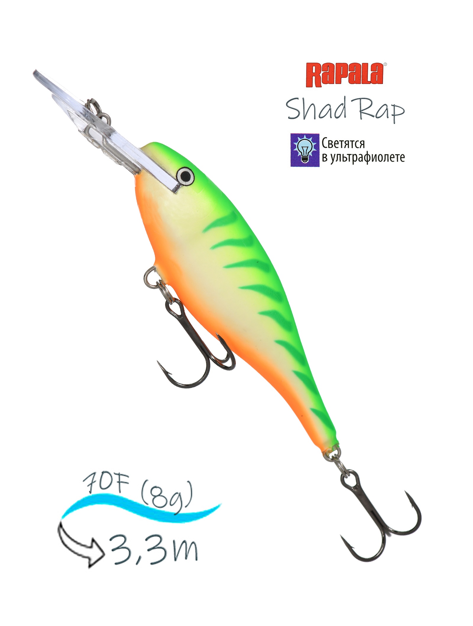 SR07 GTU Shad Rap - фото