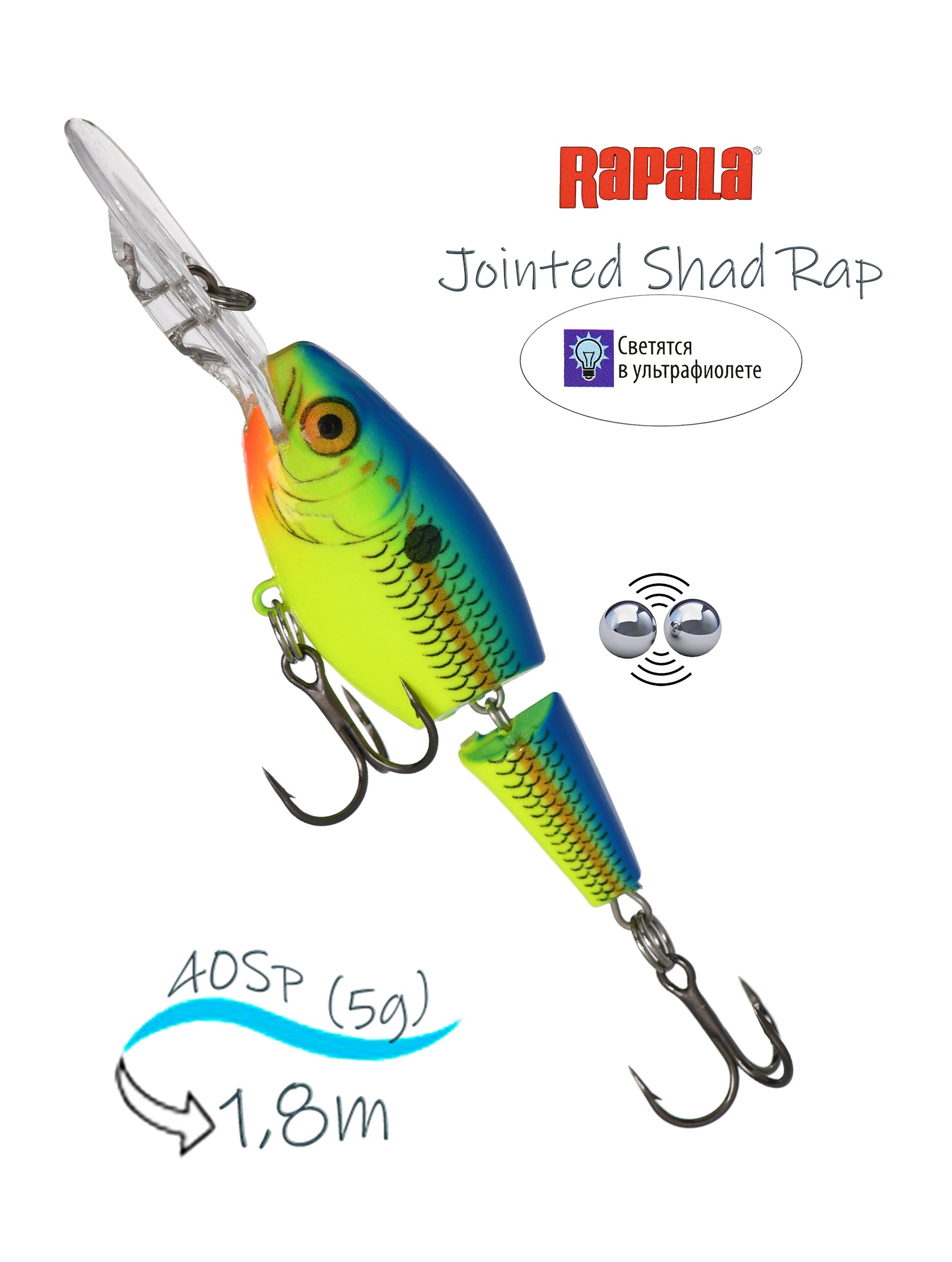 JSR04 PRT Jointed Shad Rap