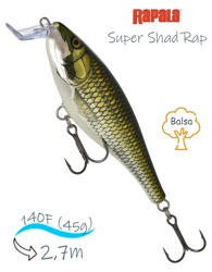 SSR14 GSH Super Shad Rap - фото