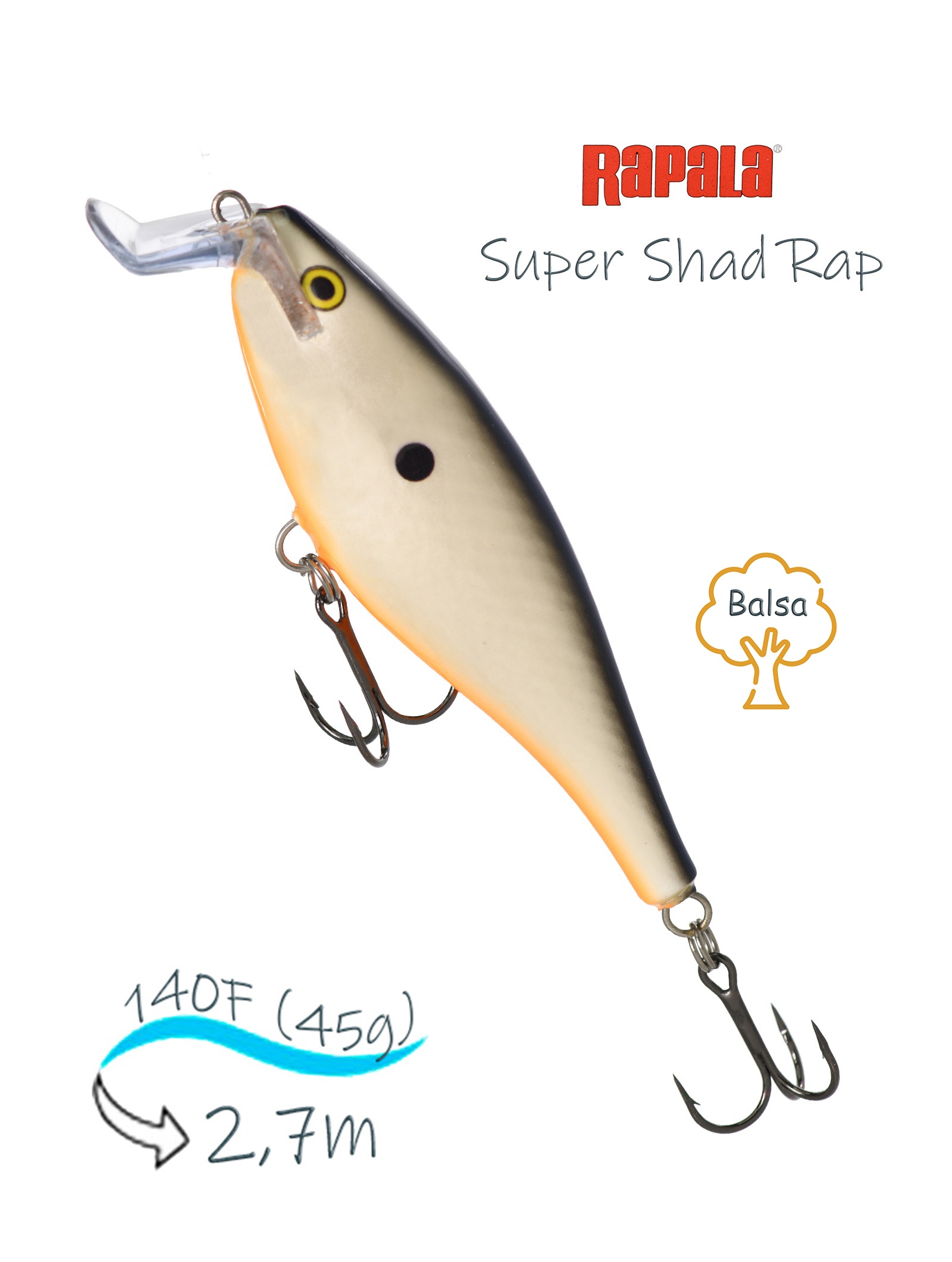 SSR14-OPSD Super Shad Rap