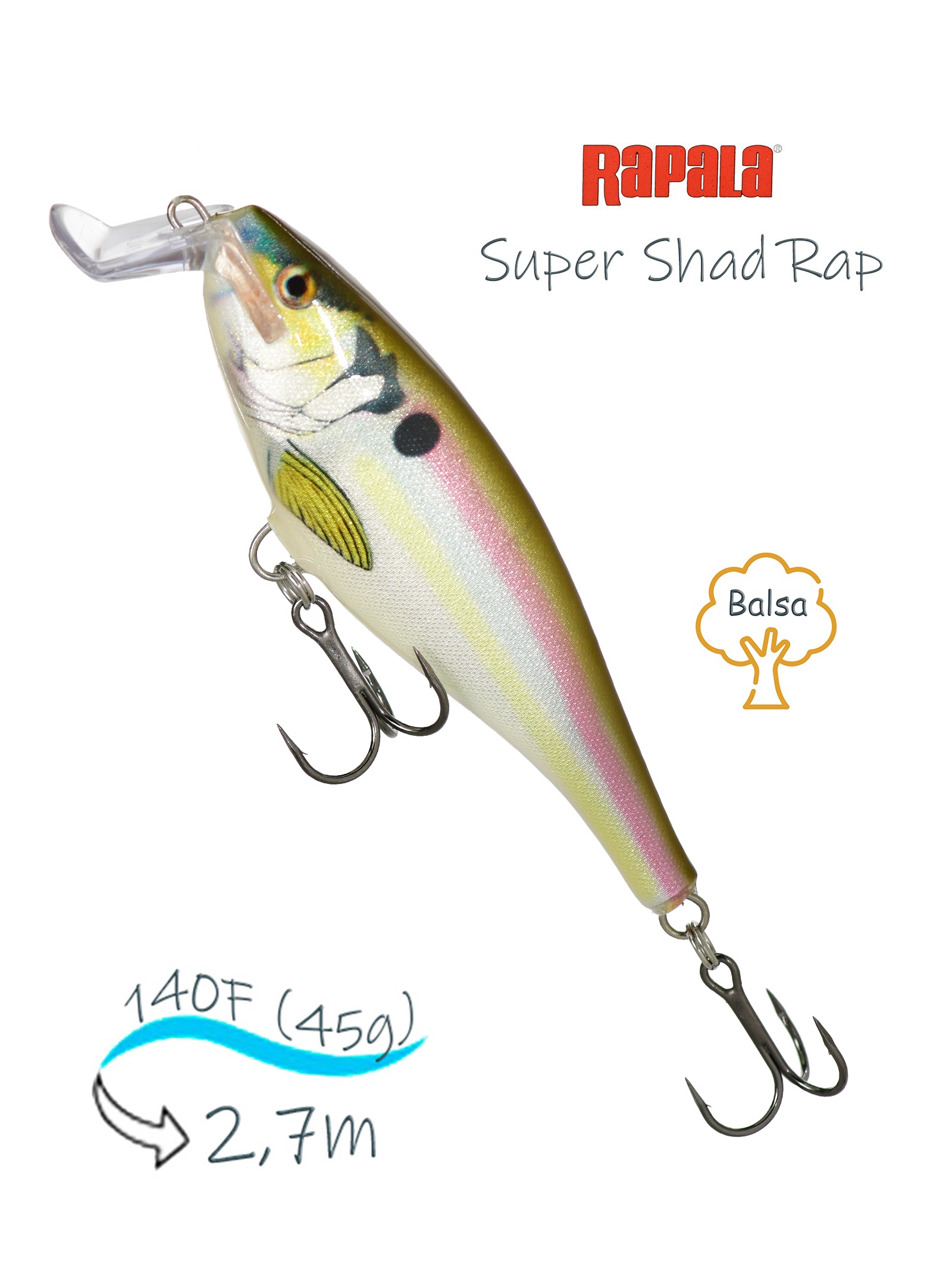 SSR14 RSL Super Shad Rap