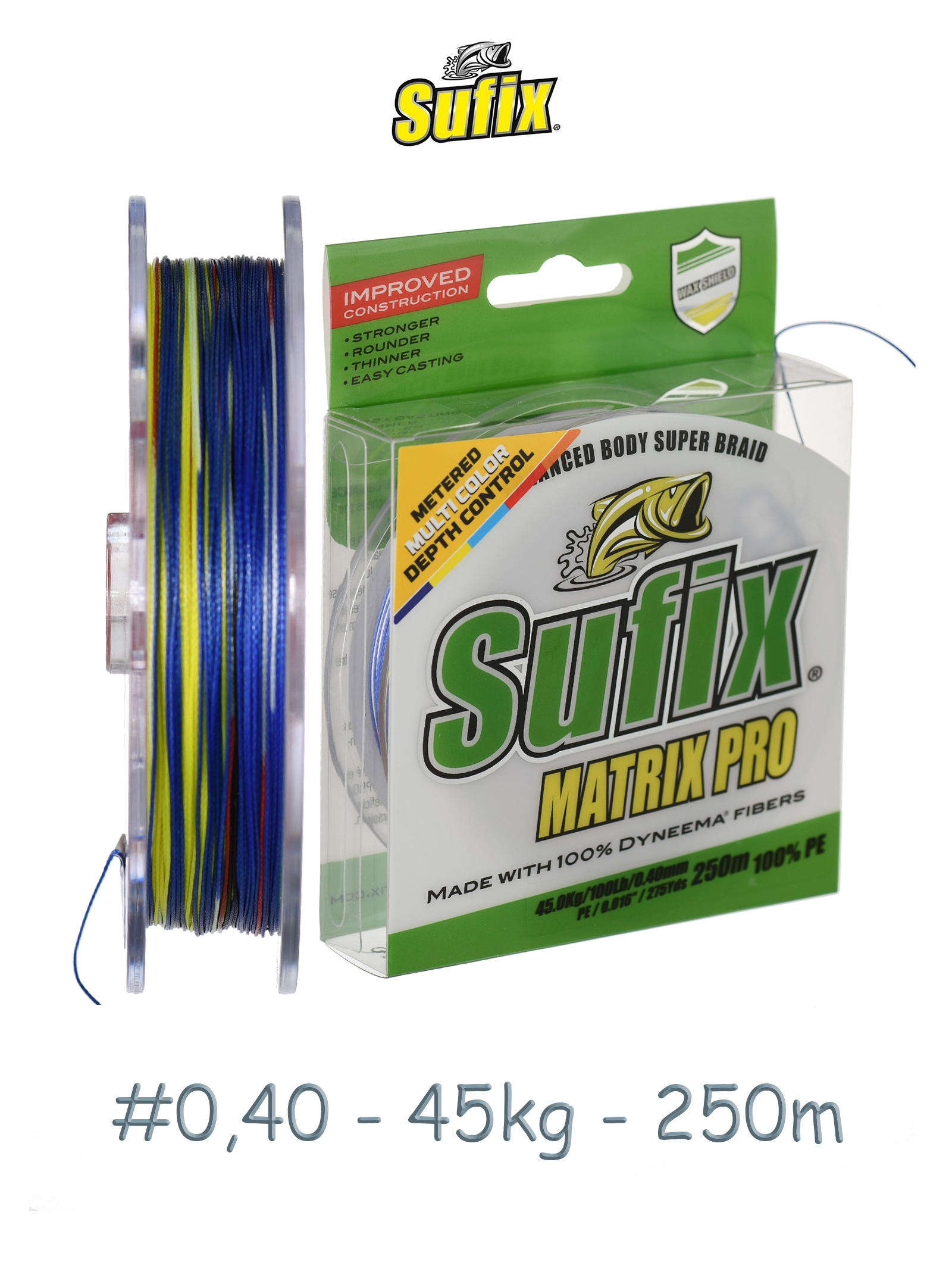 Sufix Matrix Pro 250m*0,40 Multi Color *6