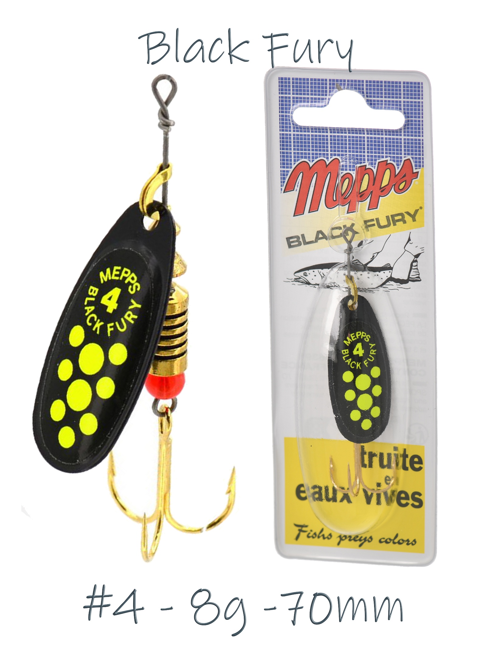 Blister Black Fury 4 Black-Chartreuse