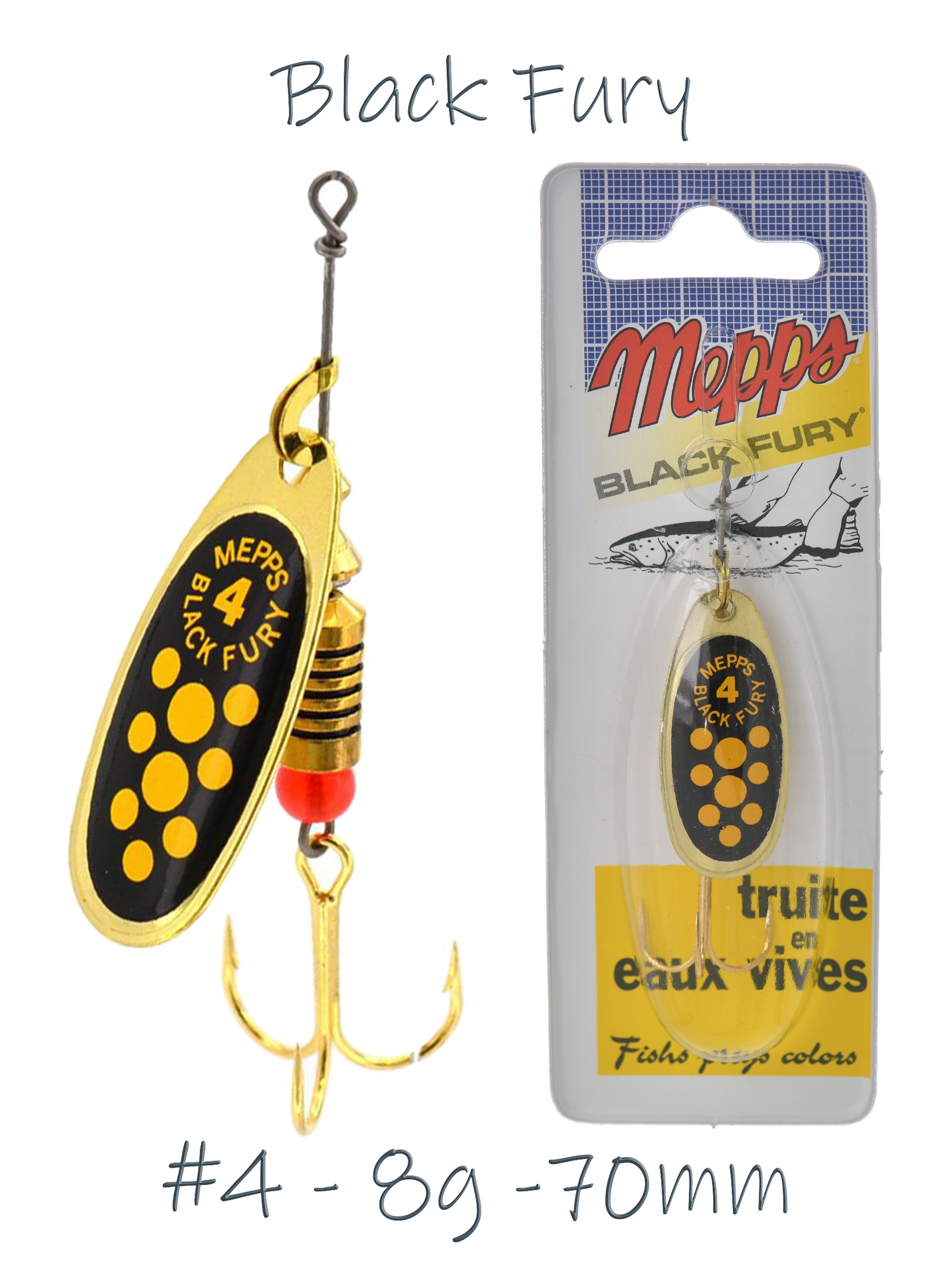 Blister Black Fury 4 Gold-Yellow