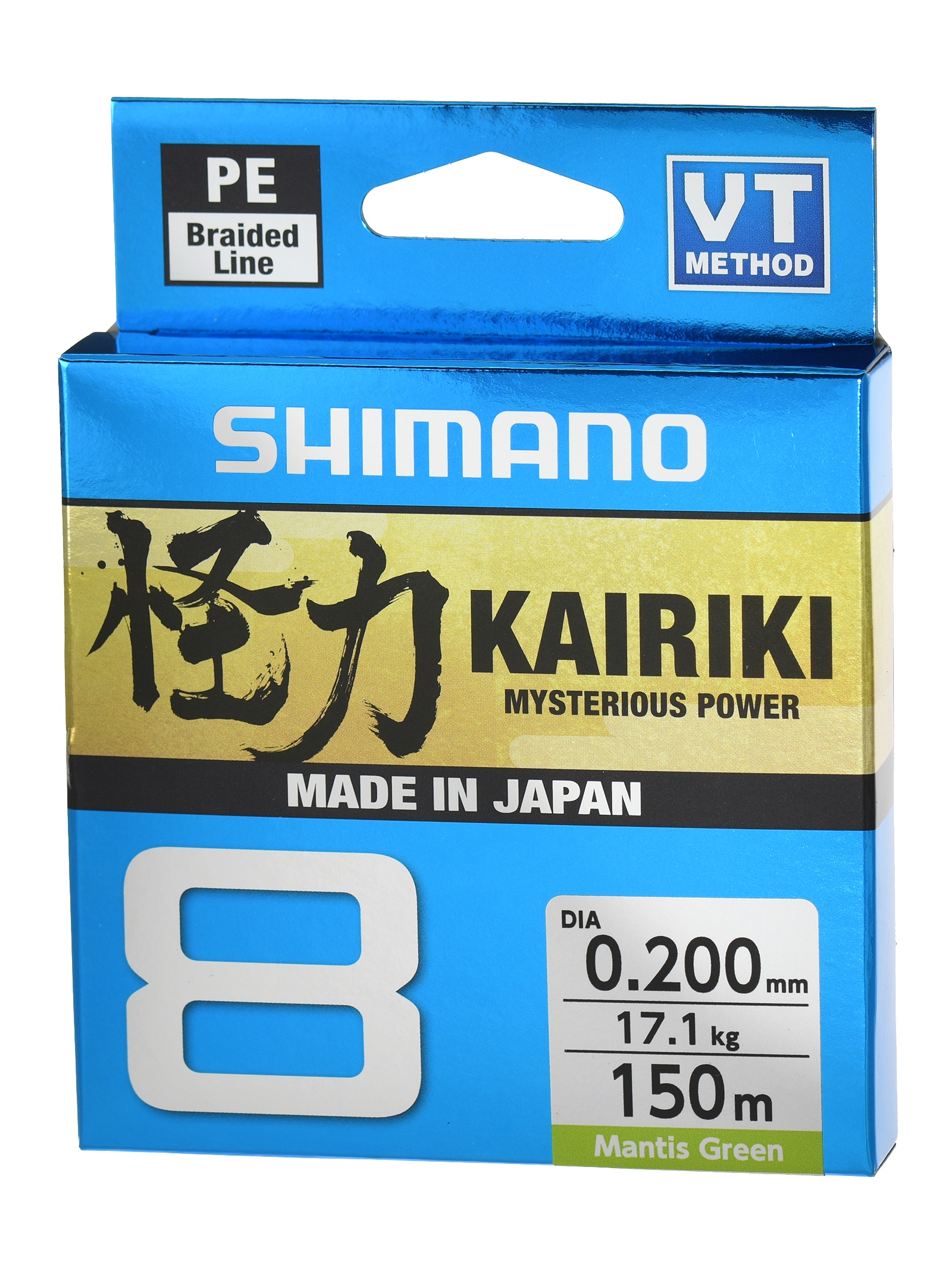 Shimano Kairiki 8 Green 0,200-150m