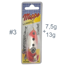 Blister Lusox Fluo 3 Red-Silver - фото
